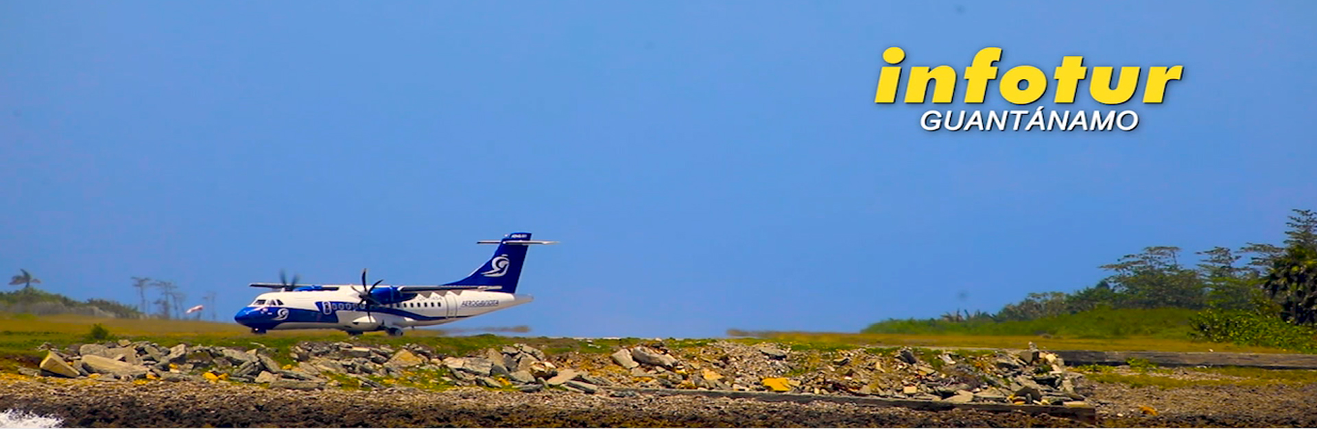 L'aéroport Gustavo Rizo, Baracoa, Guantánamo, Cuba.